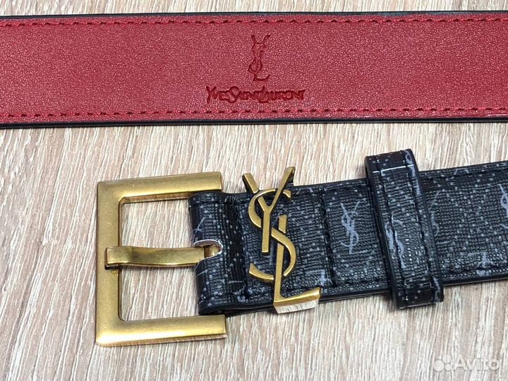 Ремень женский YSL. Чёрный, новый