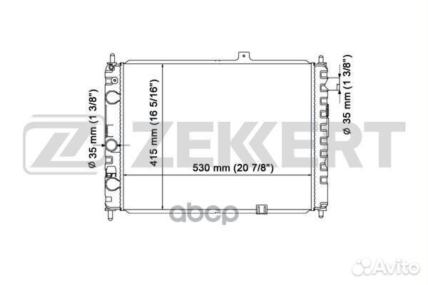 Радиатор охл. дв. Opel Ascona C 81- Kadett D 8