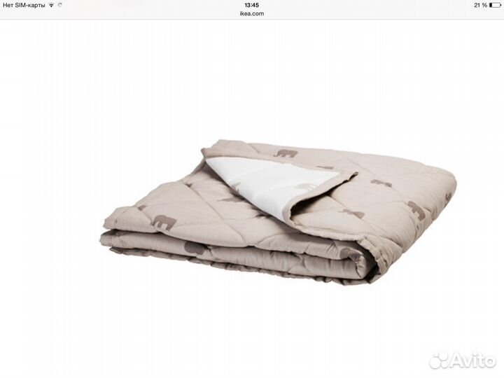 Детское одеяло и игрушка Икеа