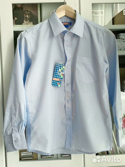 Рубашка школьная новая с бирками рост 152 см