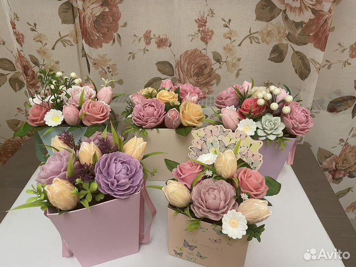 Букеты из мыла ручной работы