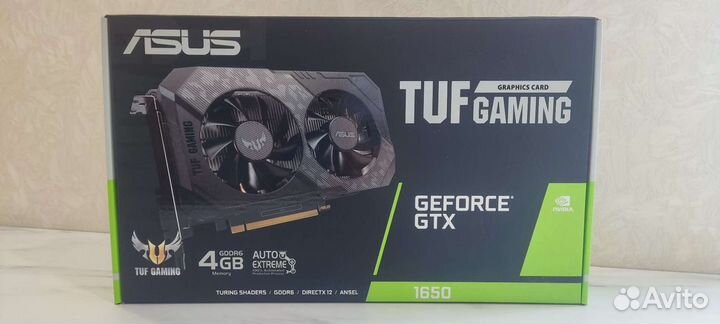 Видеокарта Asus geforce 1650 4 gb