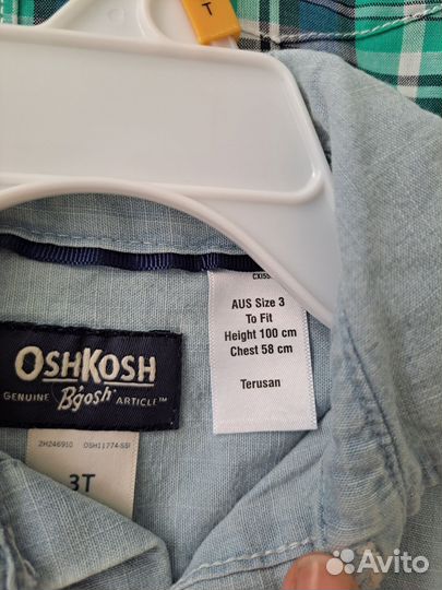 Новые рубашки carters