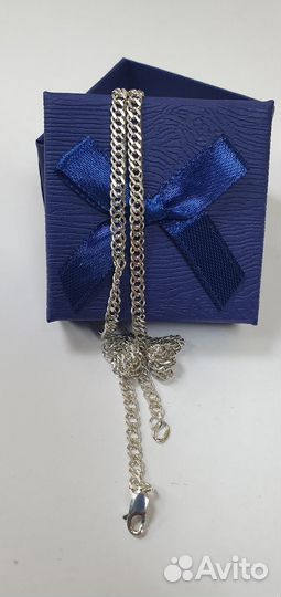 Мужская серебряная цепь