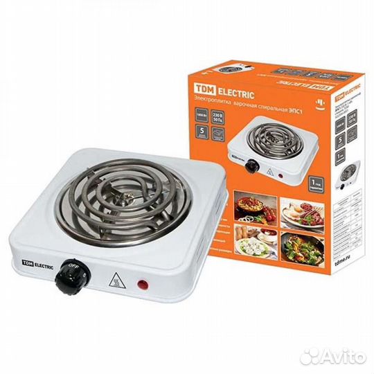 Электроплита одноконфорочная 1 кВт TDM