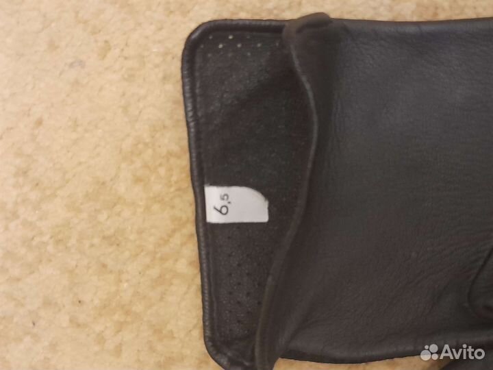 Перчатки кожа +замша