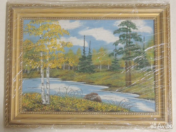 Картина панно из камней