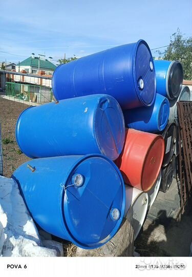 Бочка пластик 230 л пищевая