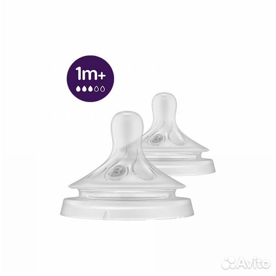 Соска на бутылочку avent natural