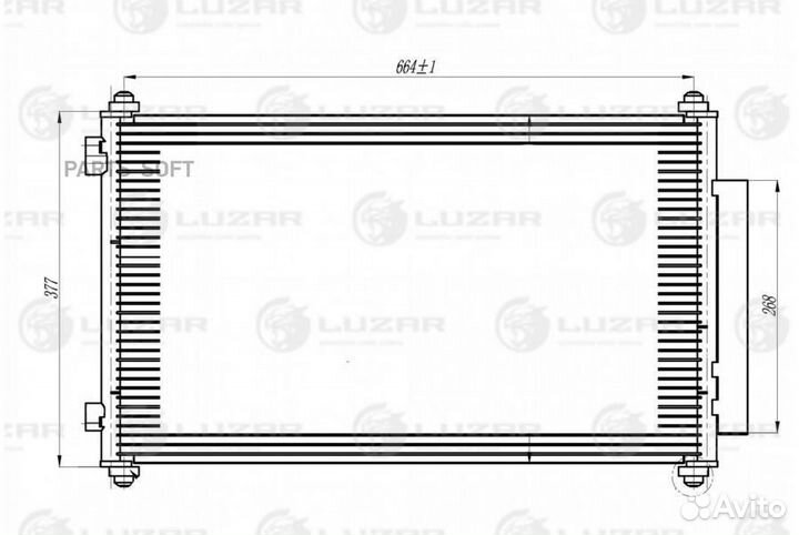 Радиатор кондиционера Хонда CR-V 06