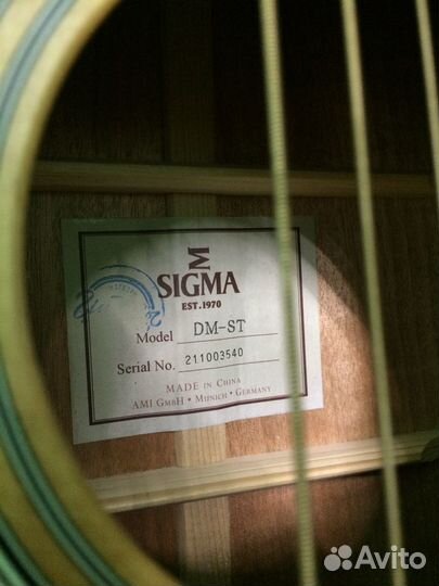 Акустическая гитара sigma DM-ST