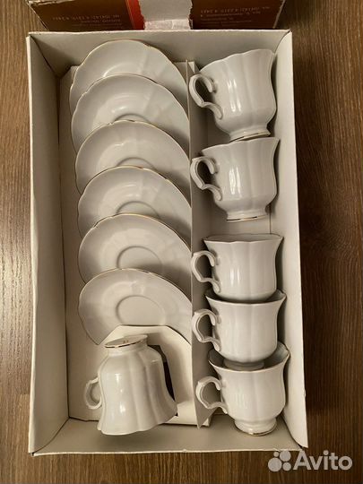 Кофейный сервиз - Коростеньский фарфор