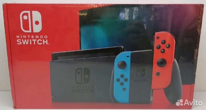 Nintendo Switch v2 Красно/Синий новый