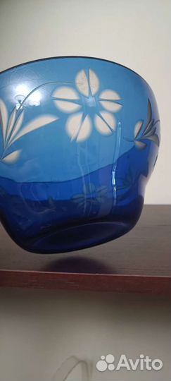 Ваза конфетница СССР хрусталь бокал