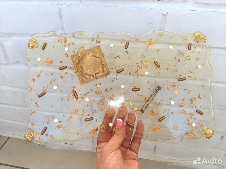 Поднос из эпоксидной смолы