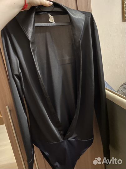 Блузка боди для бальных танцев мужская 46