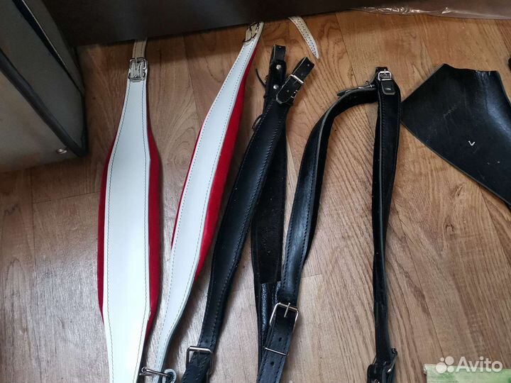 Кожаные ремни для аккордеона, баяна, гармони