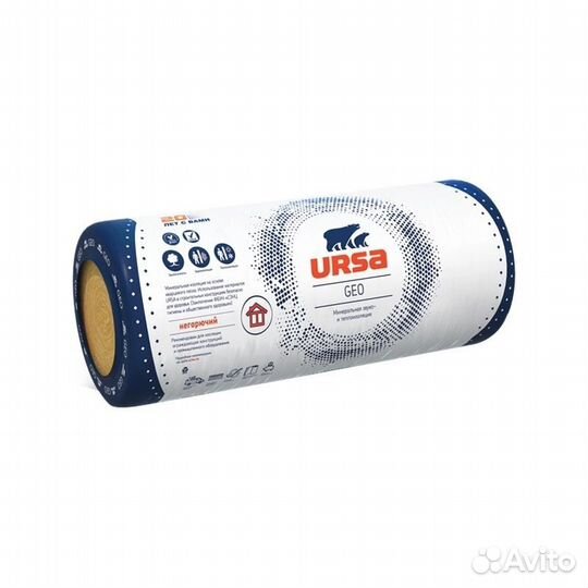 Утеплитель Ursa Geo М-11/50Ф 12500х1200х50 мм, 1