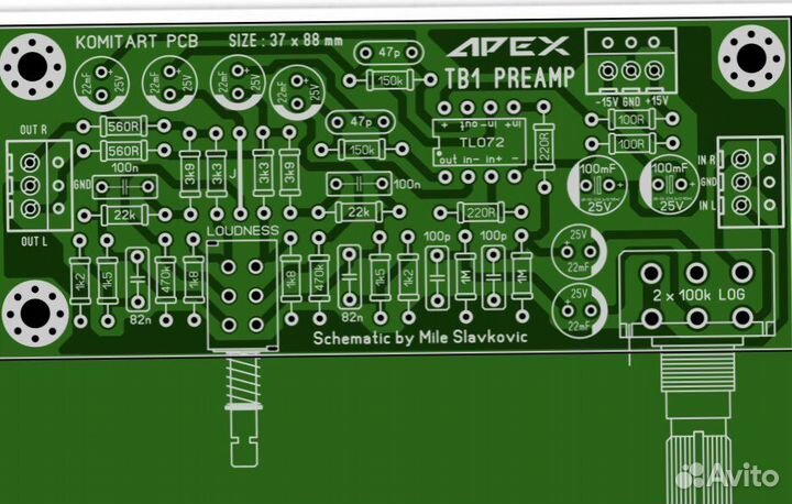 Предусилитель Apex TB1 с тонкомпесацией