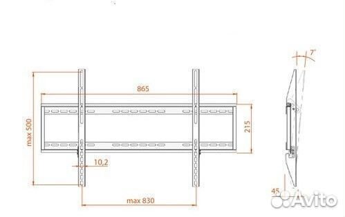 Кронштейн для тв на стену Electriclight кб-01-37