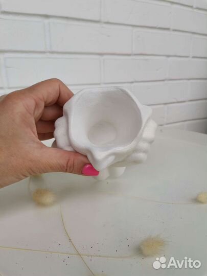 Гипсовое кашпо