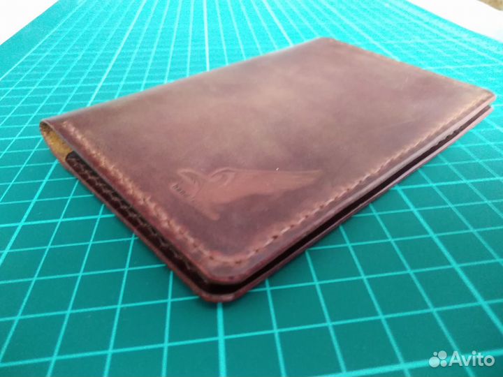 Обложка для автодокументов. Натуральная кожа