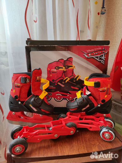 Роликовые коньки детские раздвижные