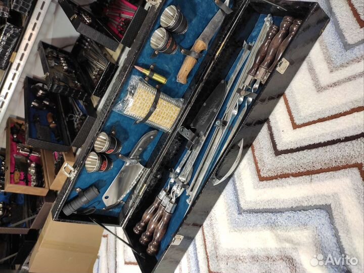 Шашлычный набор для пикника в чемодане