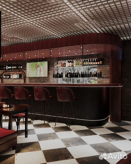 Дизайн проект бара