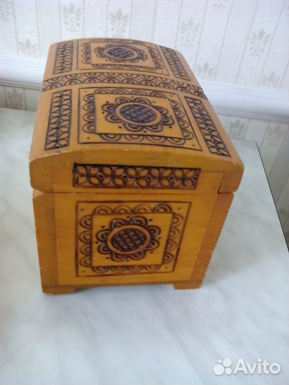 Шкатулка- ларец из дерева СССР