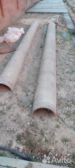 Труба асбестовая 300 бу пиленая пополам