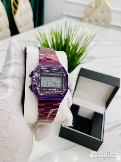 Часы casio illuminator purple