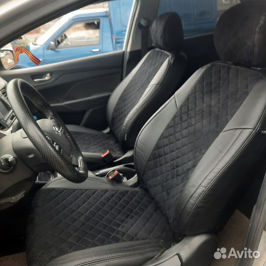 Установка чехлов на автомобили