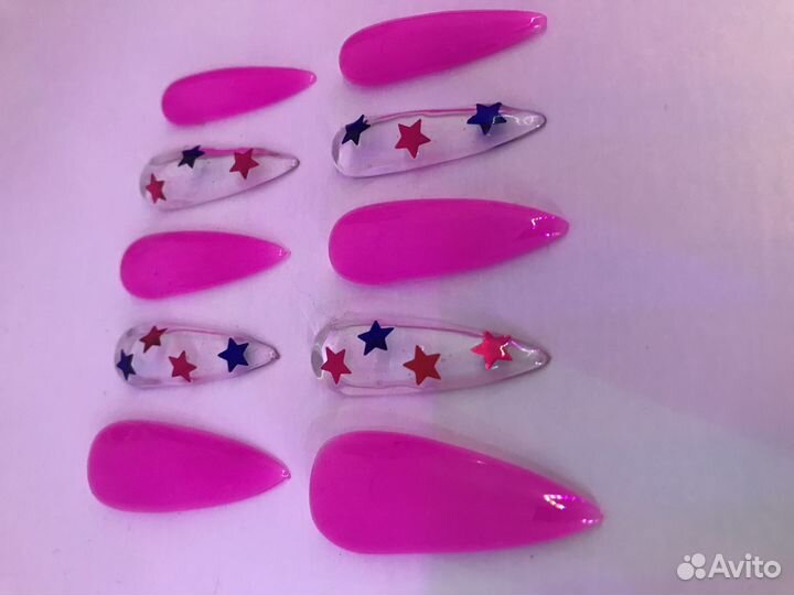 Накладные ногти длинные