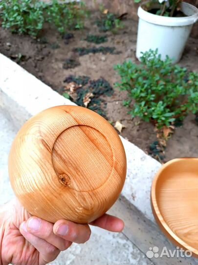 Чашка деревянная миска