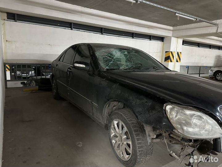 Mercedes-Benz S-класс 3.7 AT, 2003, битый, 290 000 км