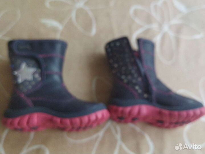 Сапоги Lasocikids для девочки кожаные