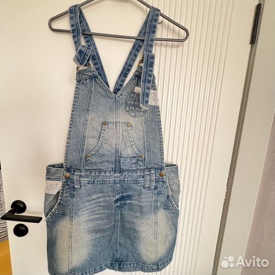 Юбка-сарафан джинсовая 42-44 размер