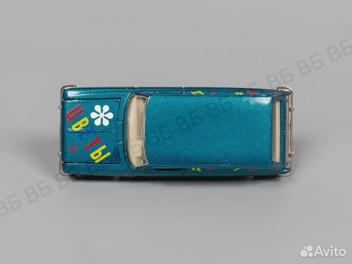 Москвич 434 А6. Первый капот. Цветы декаль. Синий