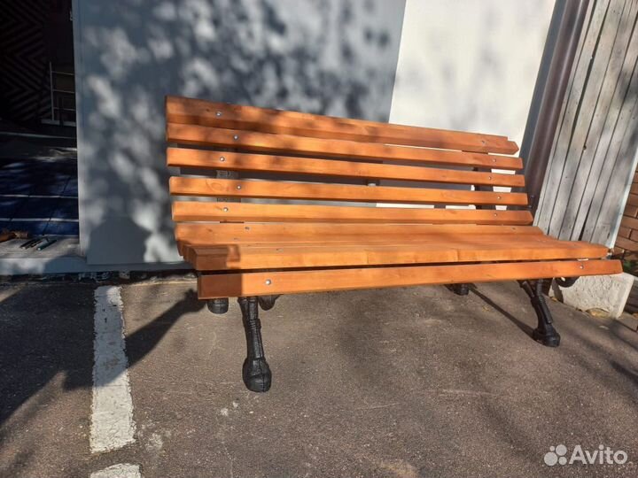 Скамейка садовая чугунная