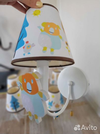 Люстра в детскую комнату и бра
