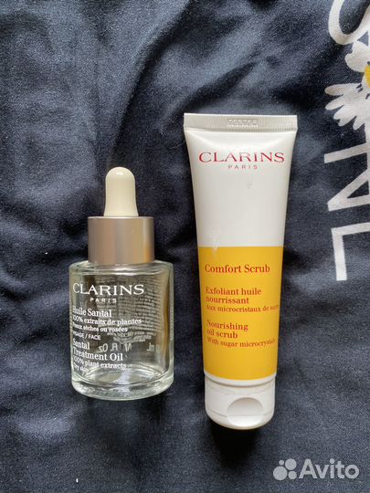 Косметика пакетом Clarins, масло для губ