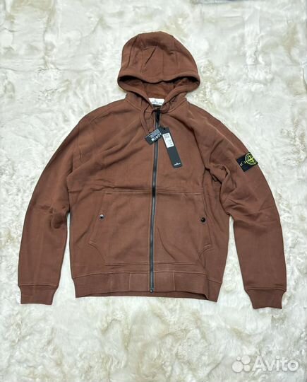 Зип худи Stone island brown оригинал