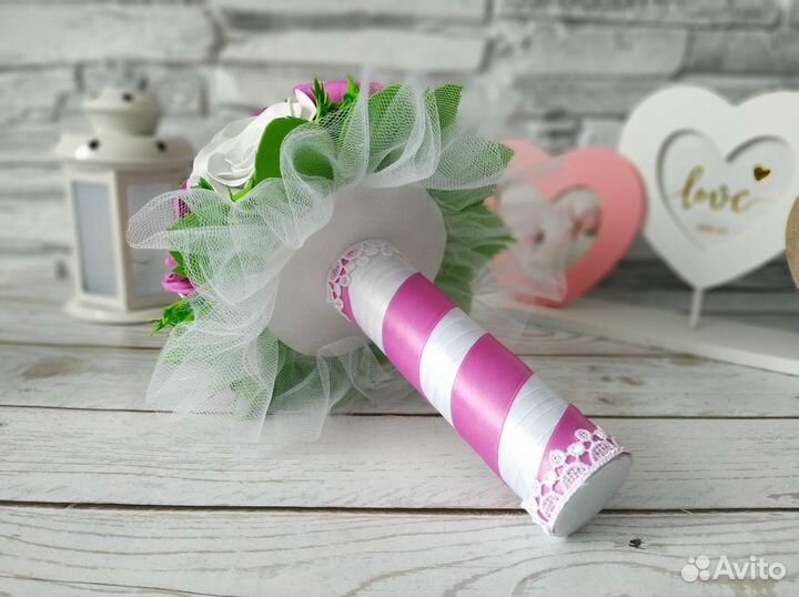 Свадебный букет невесты из фоамирана