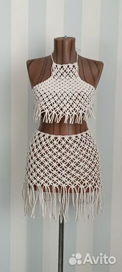 Костюм в технике макраме