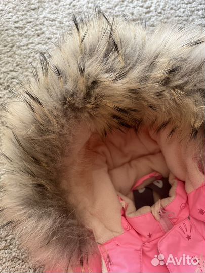 Зимний комбинезон для девочки 86