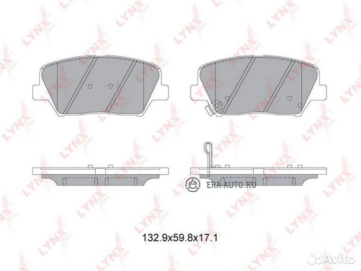 Lynxauto BD-3630 Колодки тормозные передние подход
