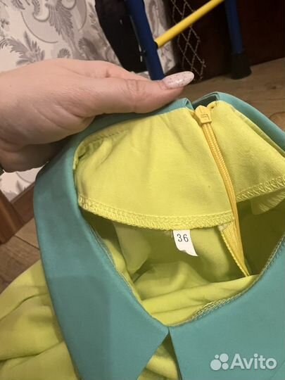 Платье 116 салатовое