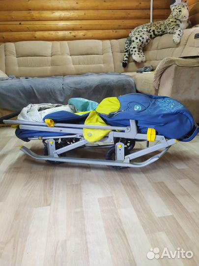 Детские санки коляска nika