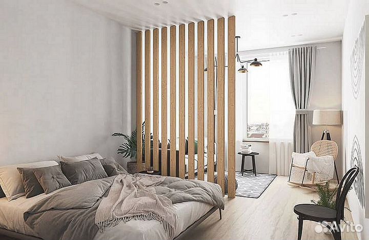 Декоративные рейки перегородка